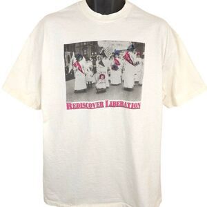 Suffragist Parade T Shirt Mens Size XL Vintage 90s Womens Rights Liberation
